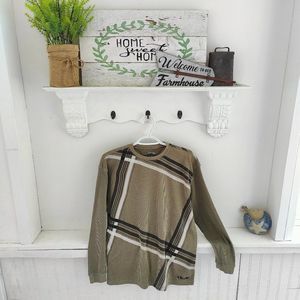 Boy's Ripzone Skater Type Sweater, Khaki color, Size M No tears or snags